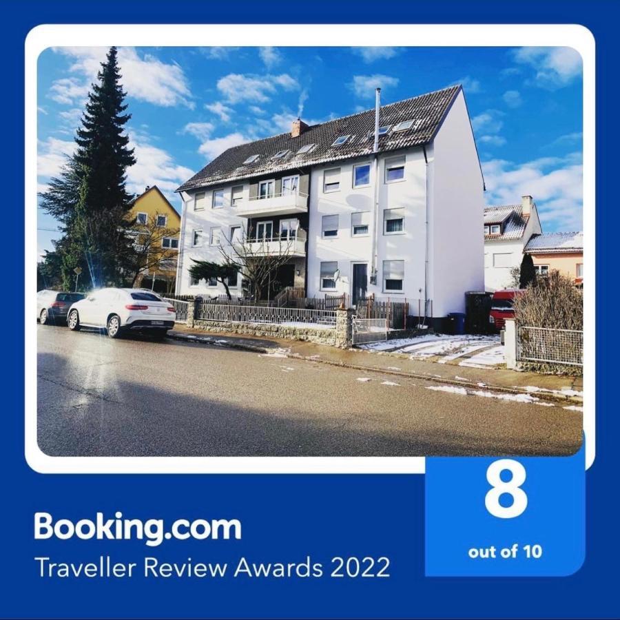 Grossartige 3 Zimmer Ferienwohnung Mit Kamin Und Garten Fuer 1-6 Personen Kaufbeuren Bagian luar foto